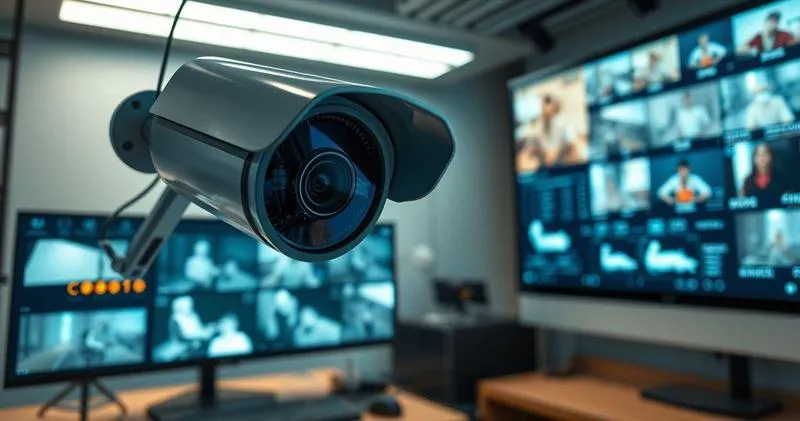 Câmera de segurança que filma e grava
