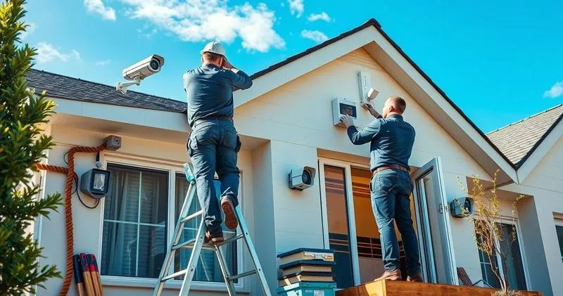 Instalação de câmeras e alarmes